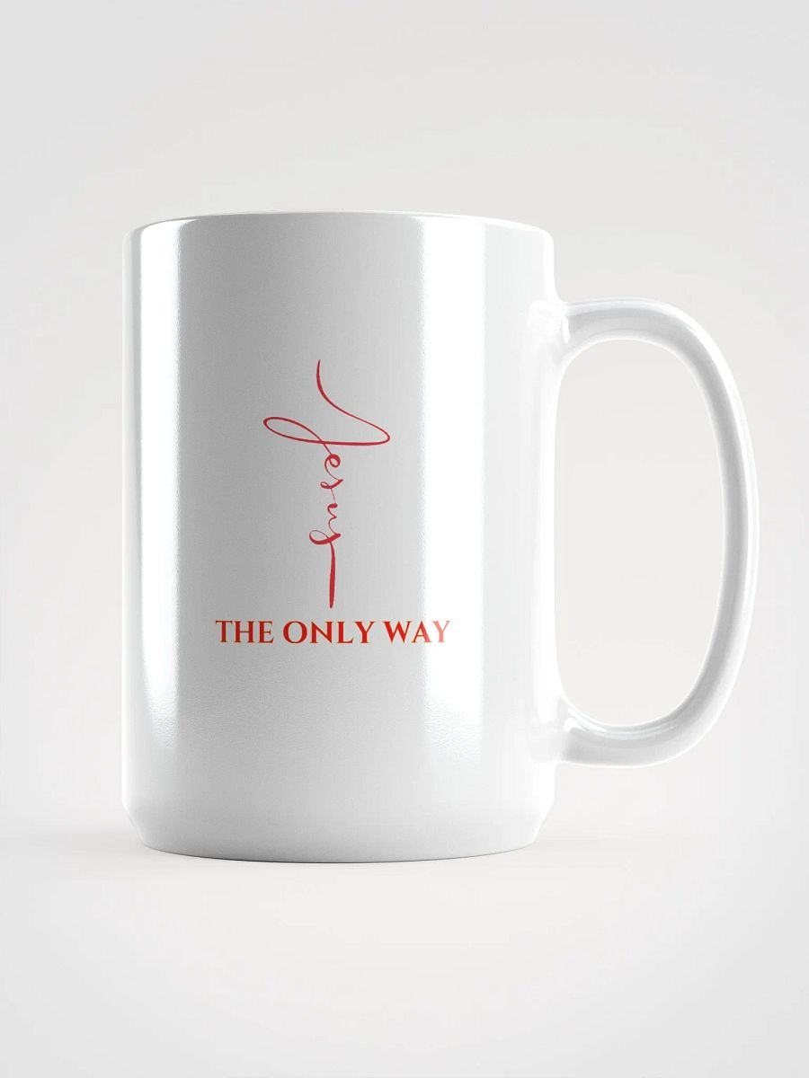Jesus The Only Way White Glossy Mug product image (1)