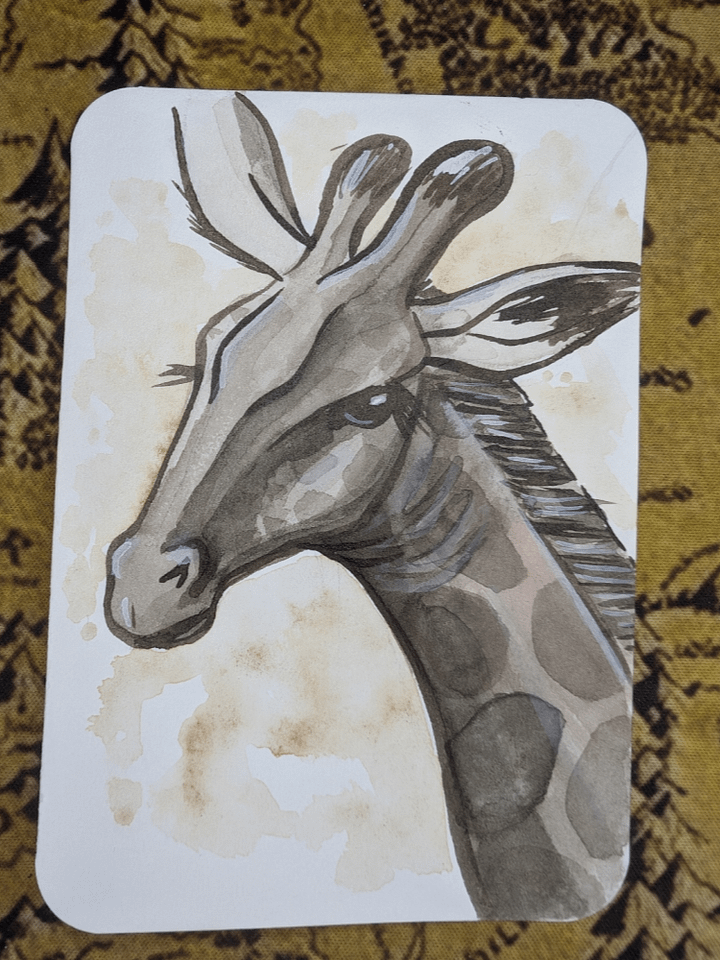 Giraffe Inkwash product image (1)
