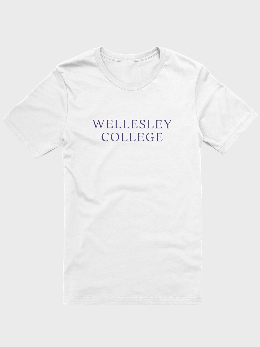 Minimalist Serif Reunion Tee in White product image (1)
