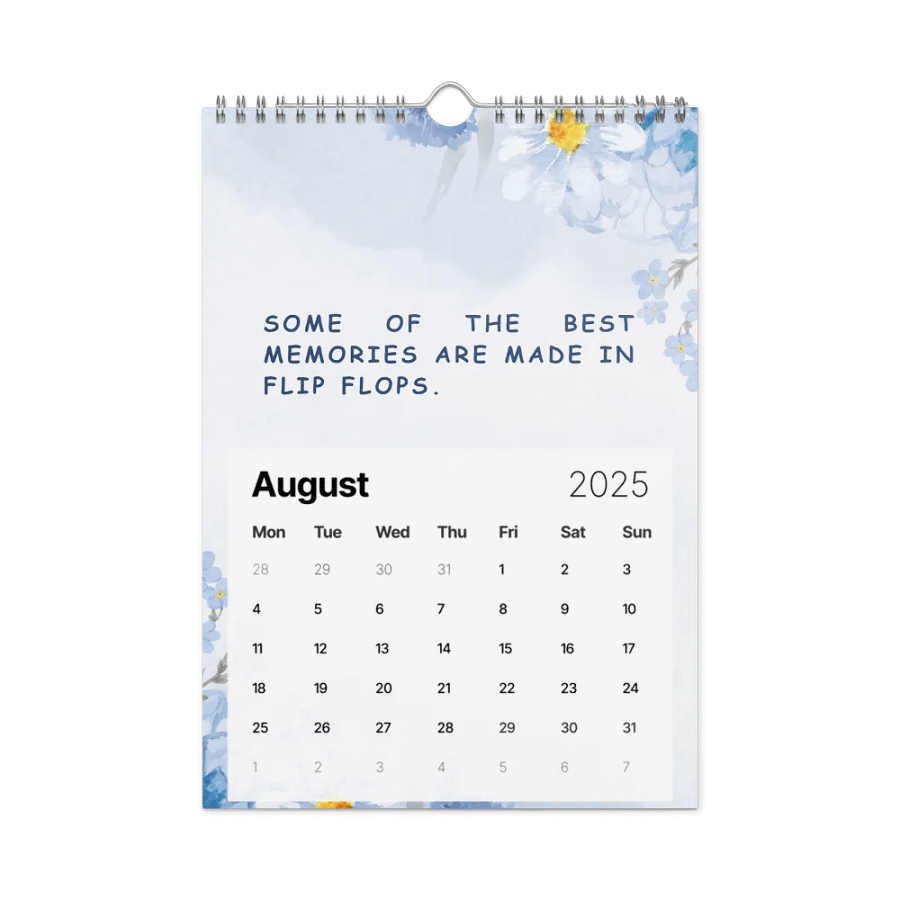 FLORAL INSPIRATIONAL QUOTES WALL CALENDAR 2025 product image (2)