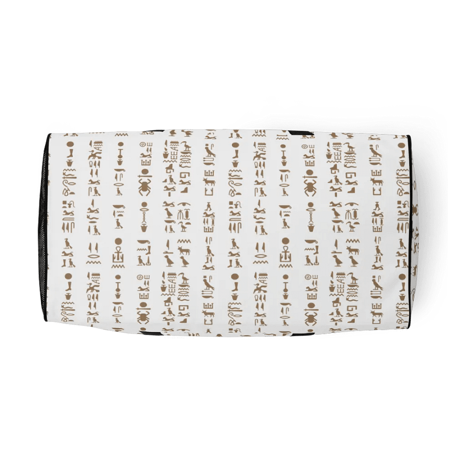 Isis White Hieroglyphs All-Over Duffle product image (5)