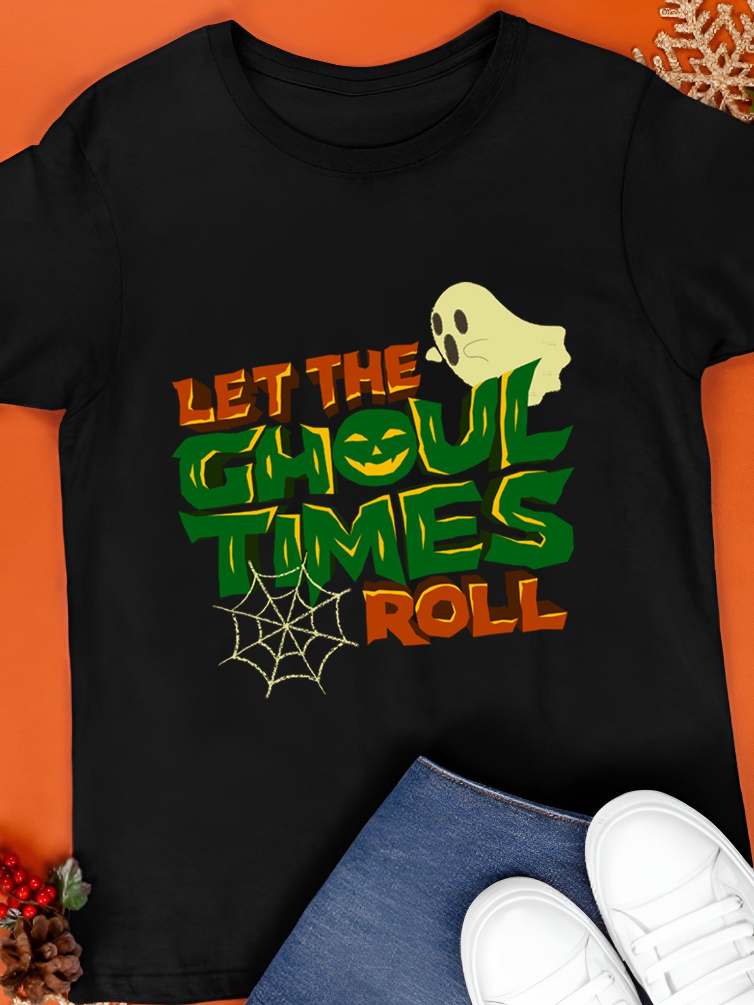 Let The Ghoul Times Roll Halloween 2026 T-Shirt product image (1)