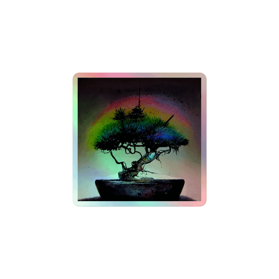 Mystical Bonsai Holographic Sticker Sheet product image (1)