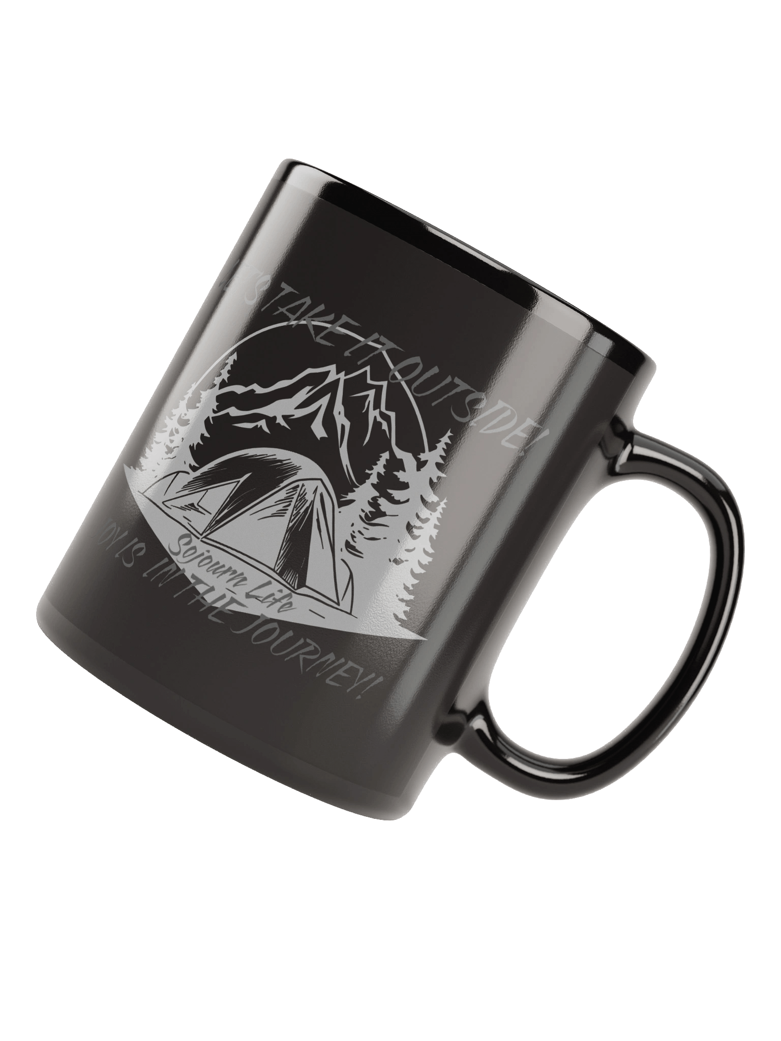 Let's Take It Outside - Sojourn Life Black Glossy Mug product image (8)