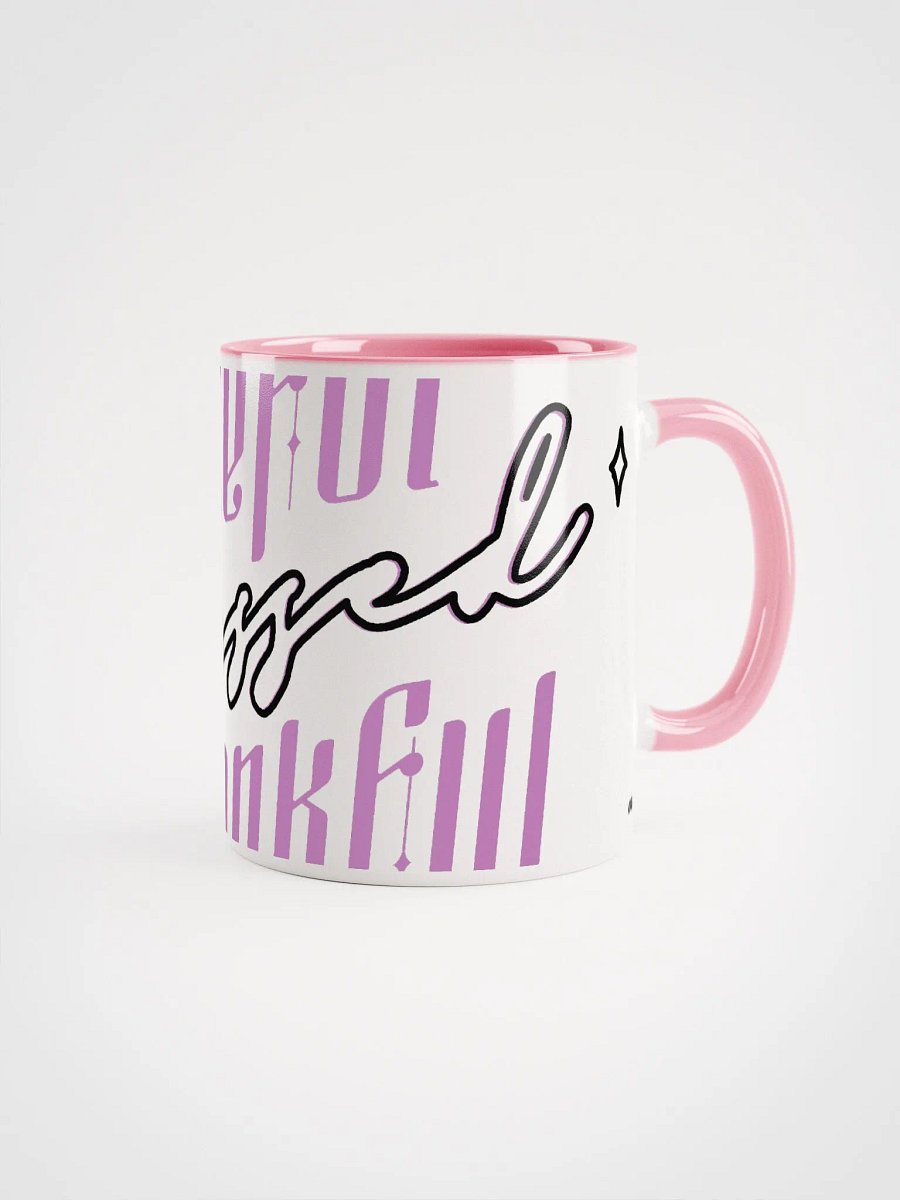 Grateful, Blessed, Thankful (Ceramic Mug with Color Inside) product image (3)