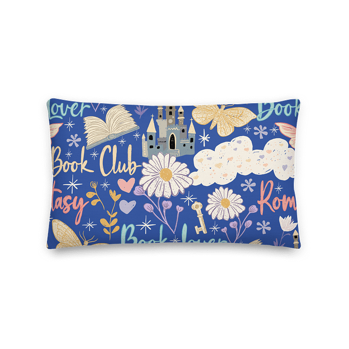 Romantasy Book Lover Pillow – Whimsical Book Club Decor product image (5)