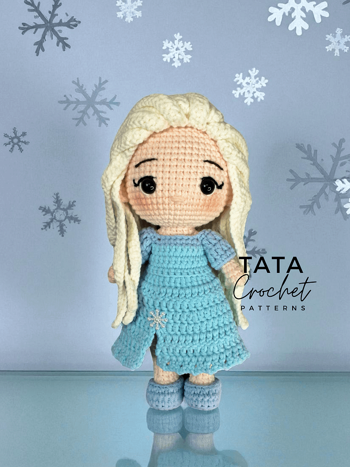PDF -♡- Doll Dress Up & Transformation -♡- Elsa Disney Princess Amigurumi Crochet Pattern product image (2)