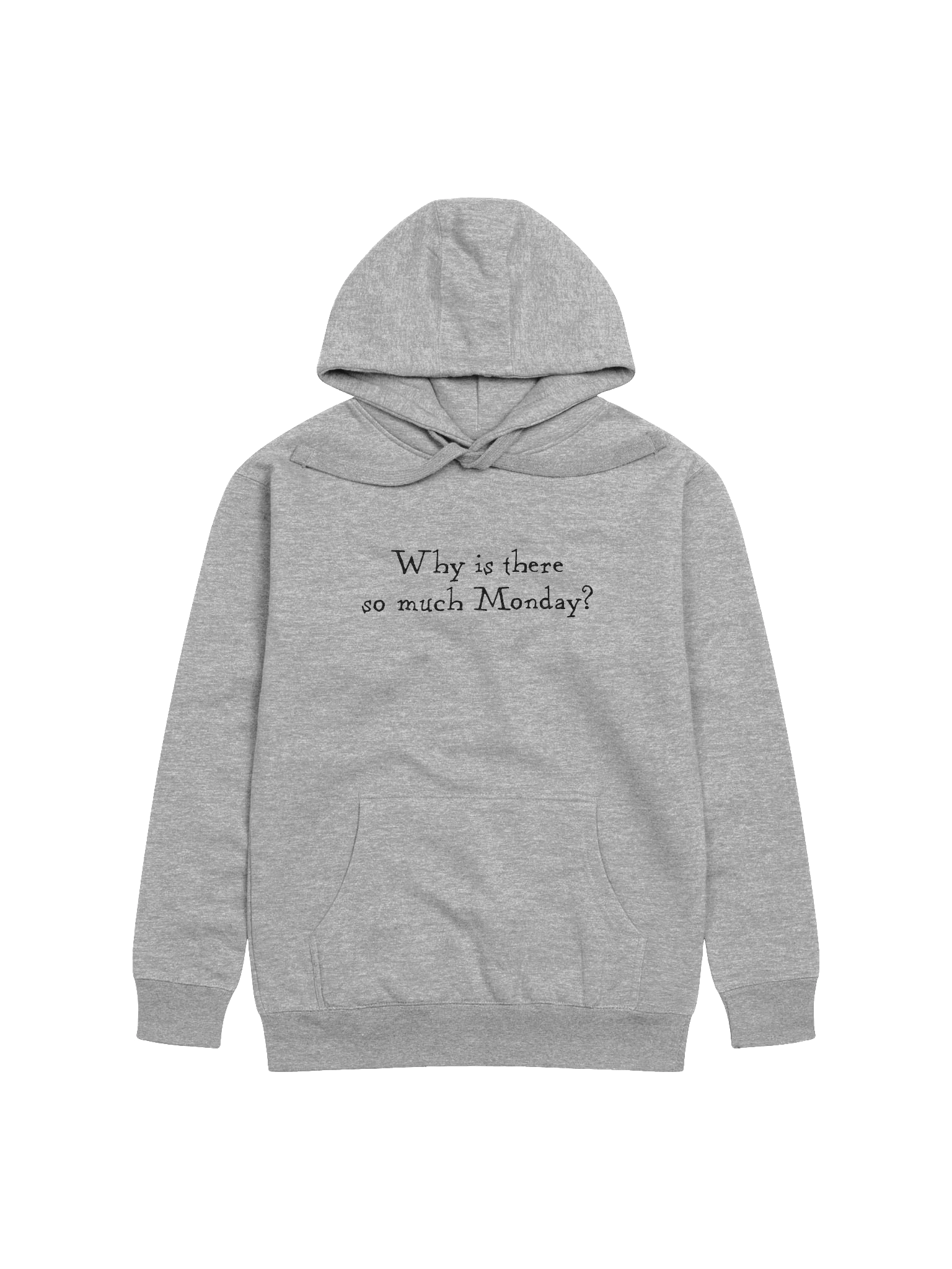 So Much Monday Gray Hoodie product image (2)