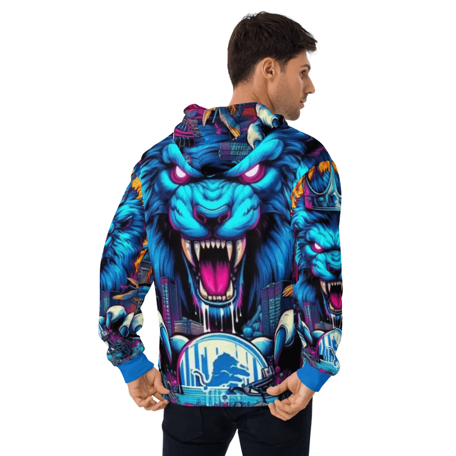 Roaring City Lion Unisex Hoodie product image (12)