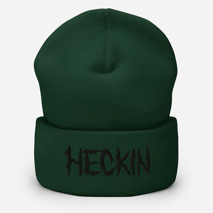 Heckin Beanie (black lettering) product image (1)