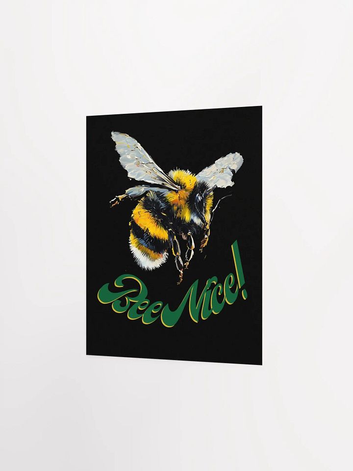 Bee Nice! Illustrated Matte Poster product image (6)