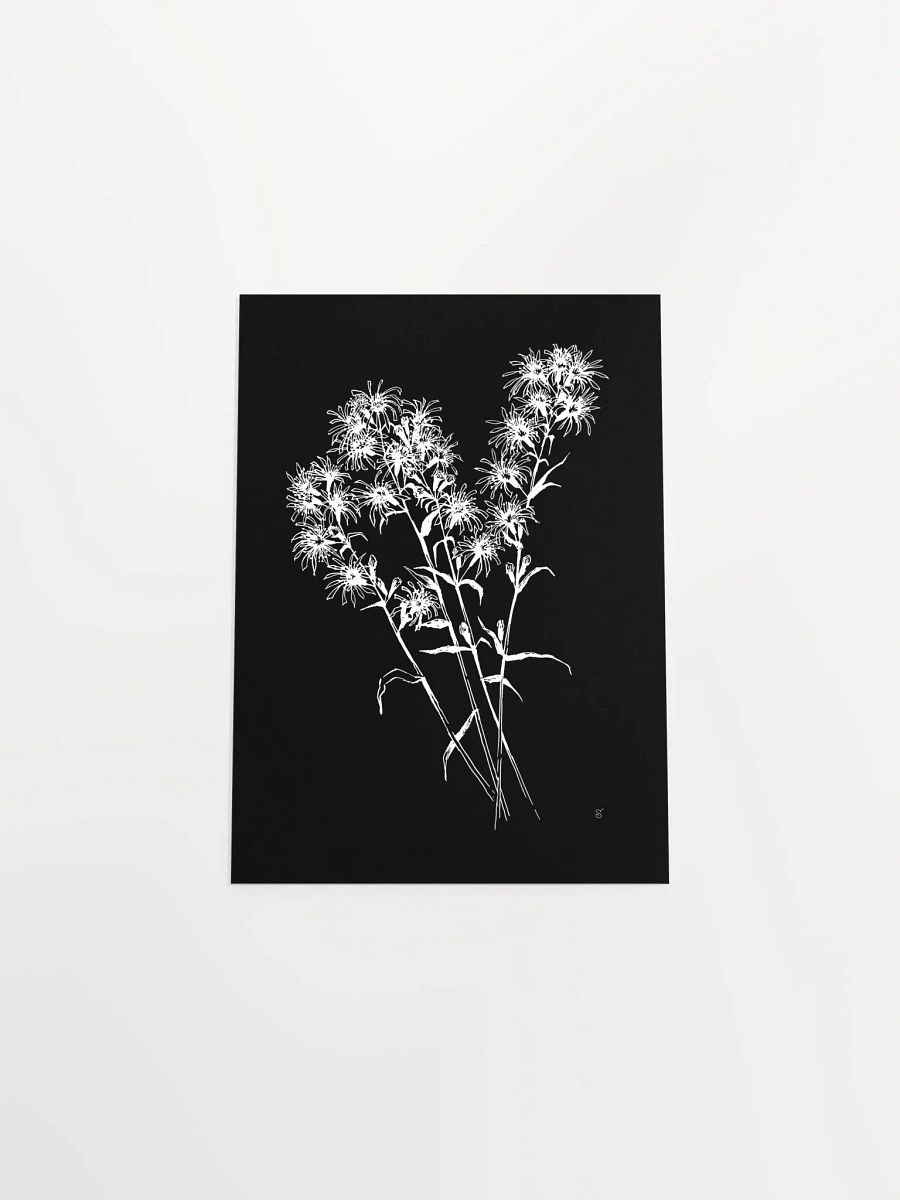 Spiky Blossom Delight Poster - Bouquet Flowers Dark product image (4)