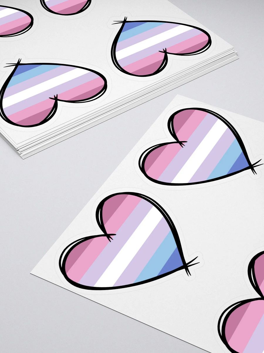 Bigender Pride Stickers product image (8)