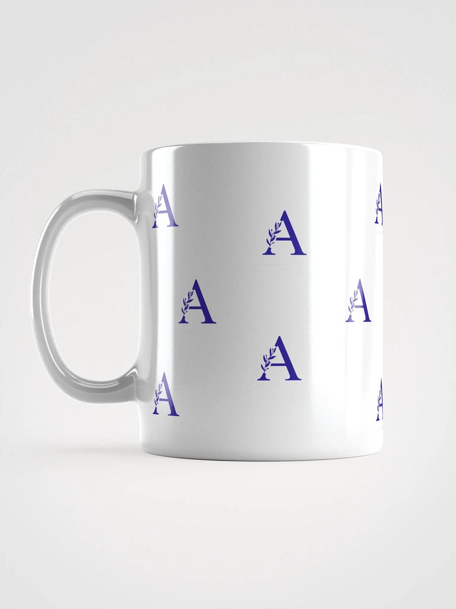 Aesthetic Foliage White Mug (Blue) product image (6)