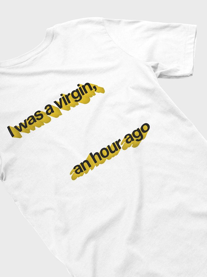 i was a virgin, an hour ago t-shirt (100% cotton) product image (1)