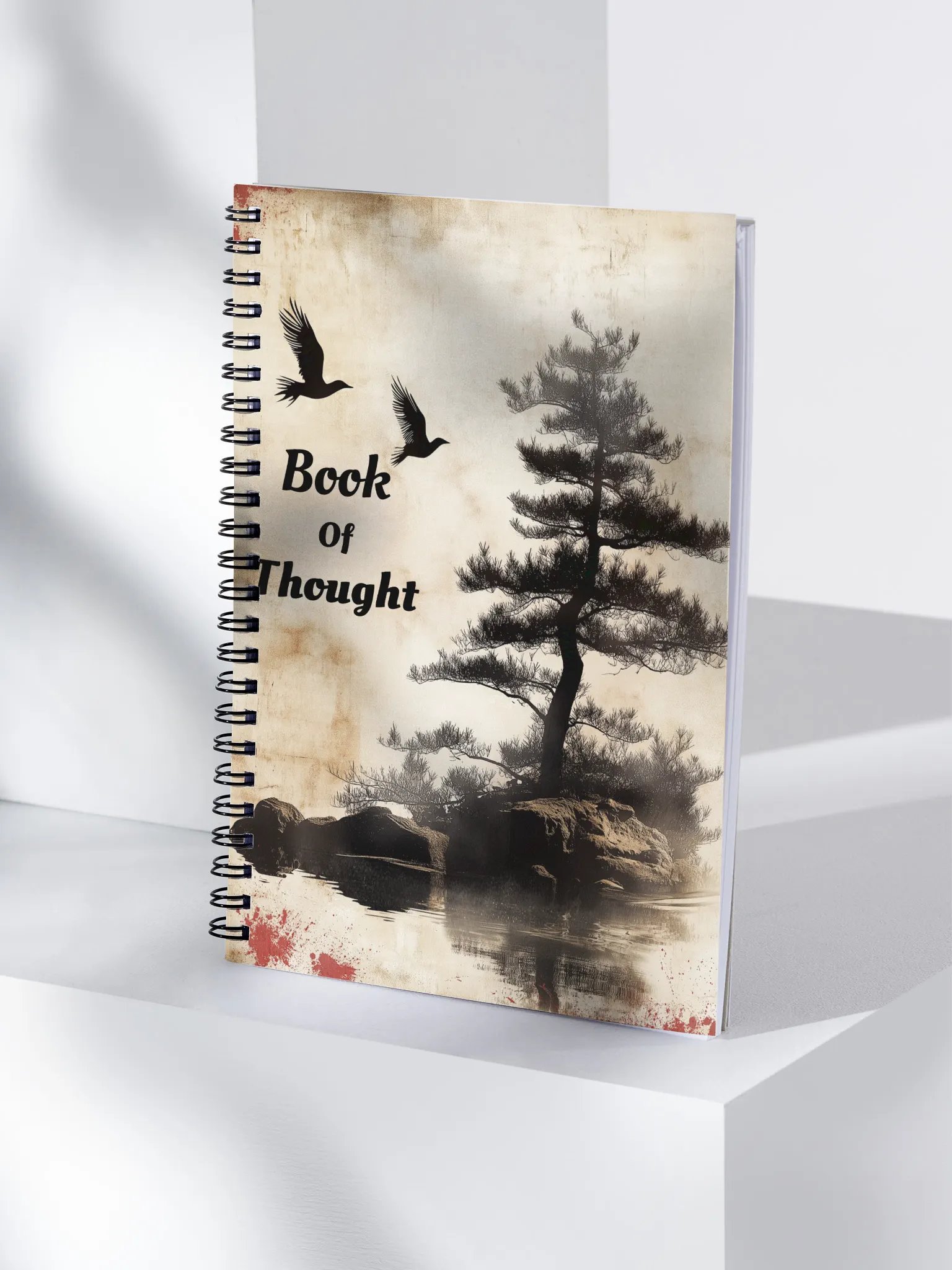 Vintage Journal Design - Japanese Art - Book of Thought - Antique Style Notebook product image (4)