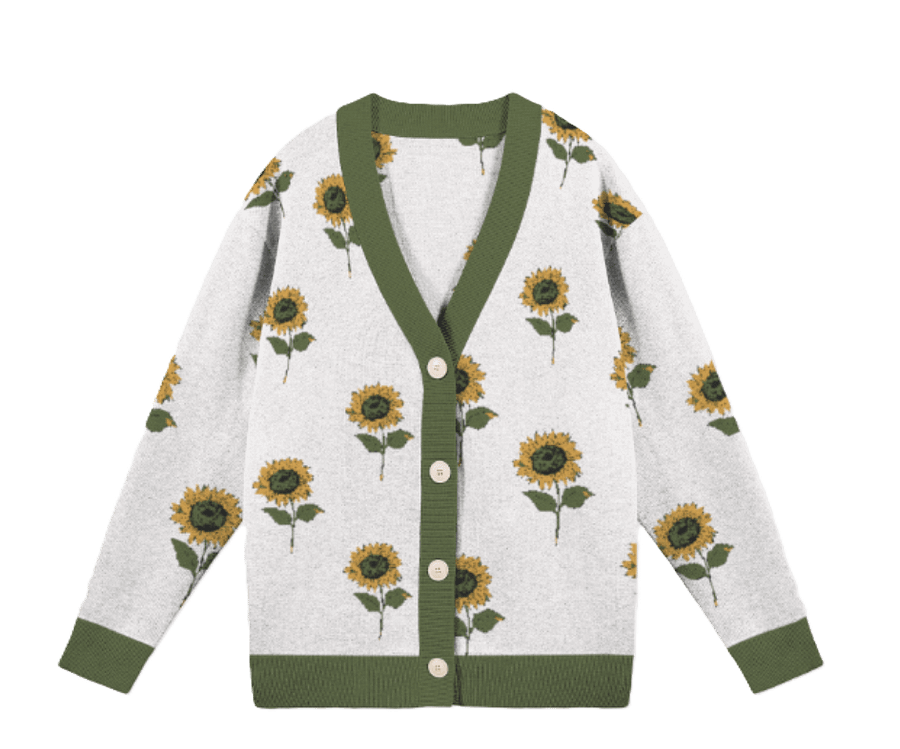 Knitted Sunflower Cardi | Knitted Fashion Apparel product image (1)