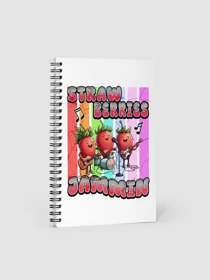 Strawberries Jammin Band Spiral Notebook product image (2)