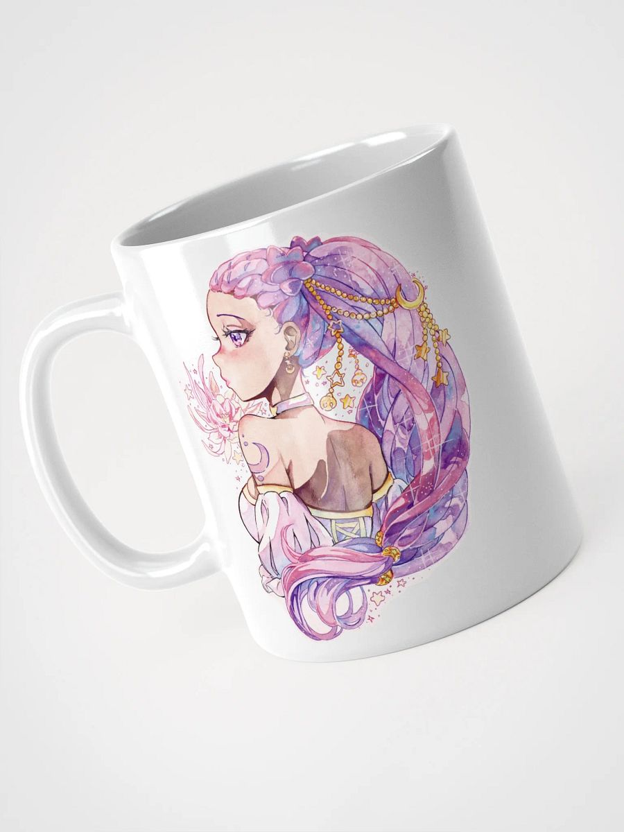 Moonflower White Glossy Mug product image (7)