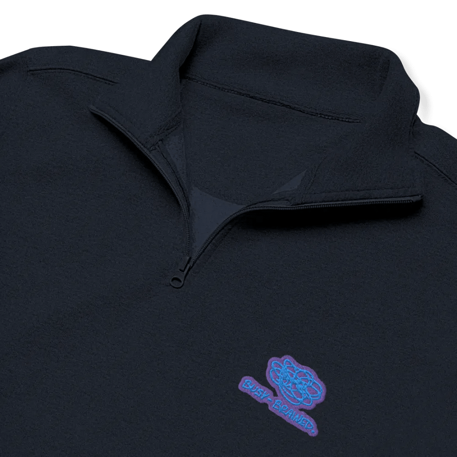 BUSY-BRAINED (violet design) embroidered quarter zip product image (11)