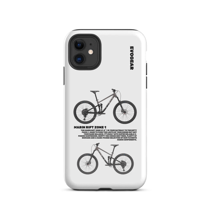 White Rift Zone 1 Grey iPhone Case product image (2)