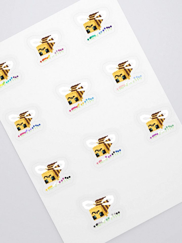 Minecraft Pride bee sticker set! product image (2)