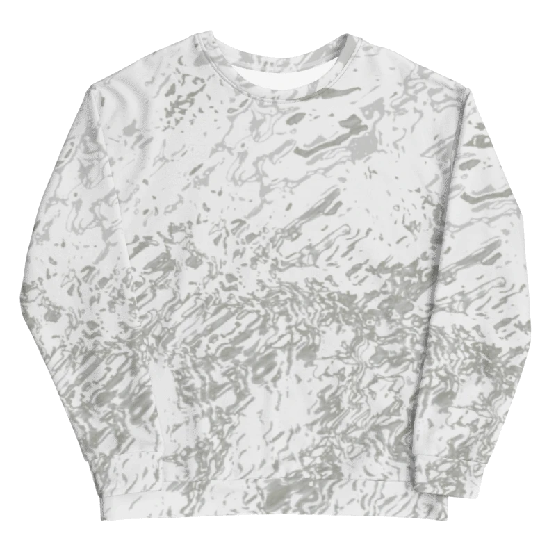 Abstract Pale Marble Effect Design Unisex All Over Print Sweatshirt product image (10)