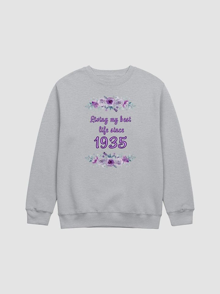Floral Best Life since 1935 premium crewneck Sweatshirt product image (1)