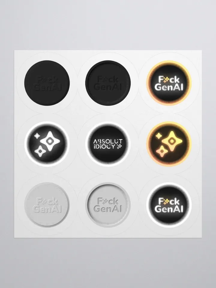 Absolut Idiocy Kiss-Cut Sticker Set #0 (On White) product image (1)