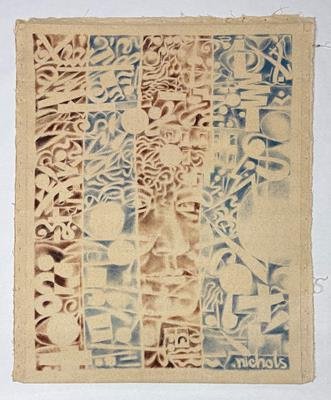 Portrait of a Woman/ Gulf War Dreams (1990) (30" x 40") Rolled Canvas Original product image (1)