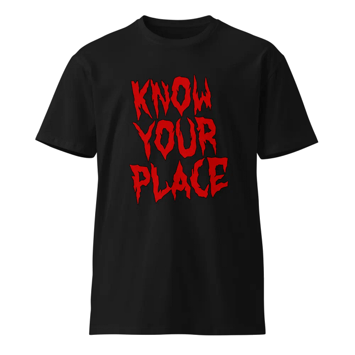KNOW YOUR PLACE - AS Colour Unisex Premium T-Shirt product image (1)