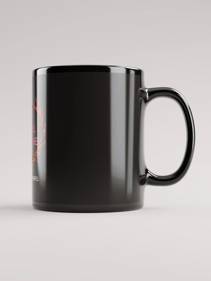 'Eternal Valentine' Black Glossy Mug product image (2)