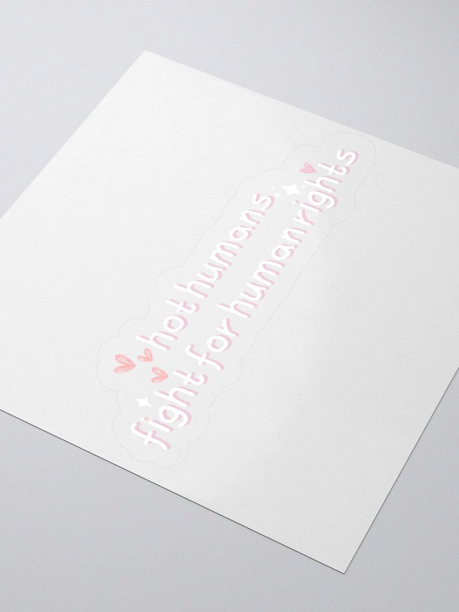 hot humans fight for human rights sticker product image (7)