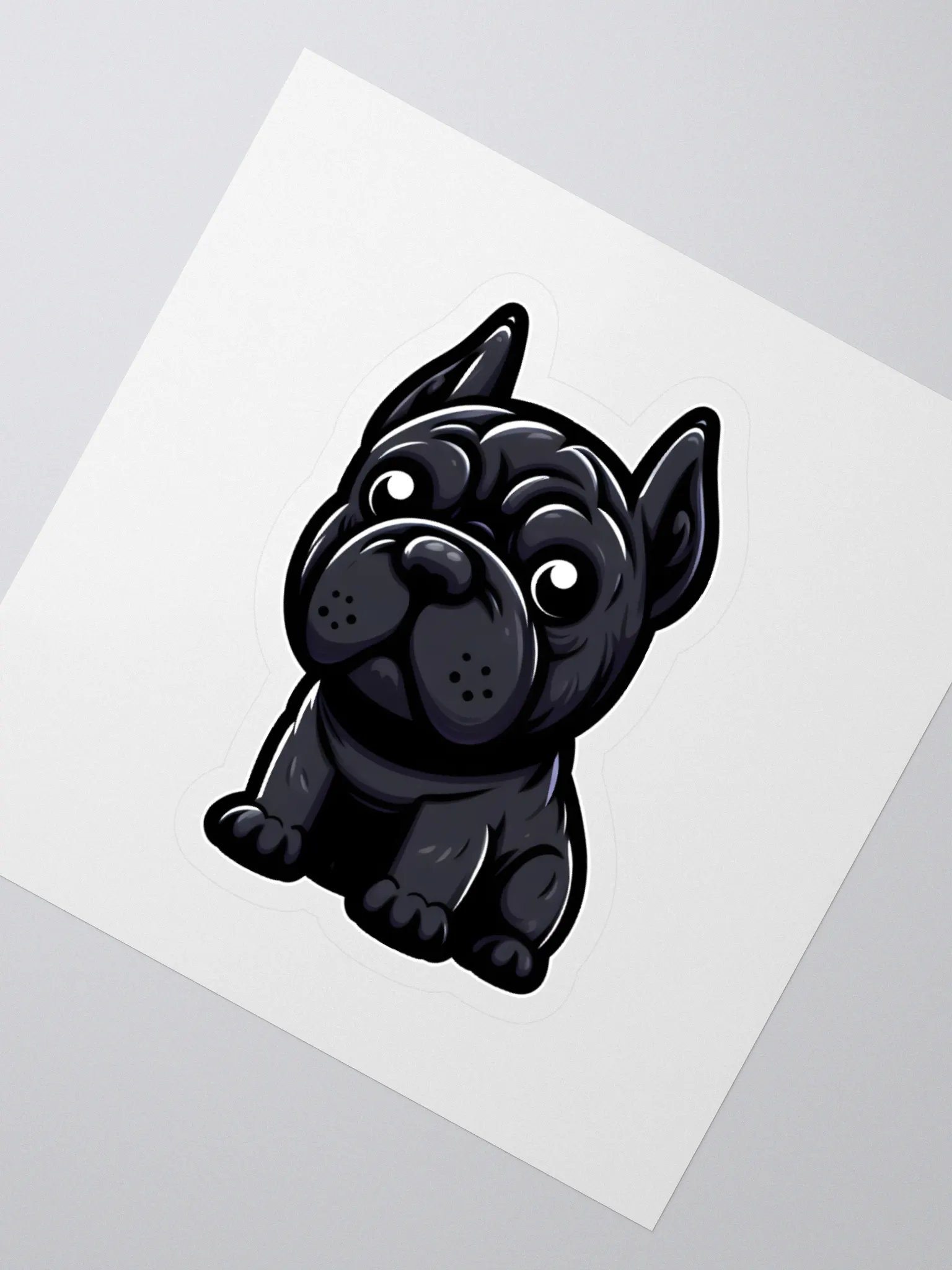 Black Cane Corso with Toys Sticker – Cute and Fun Dog Lover Decal product image (2)