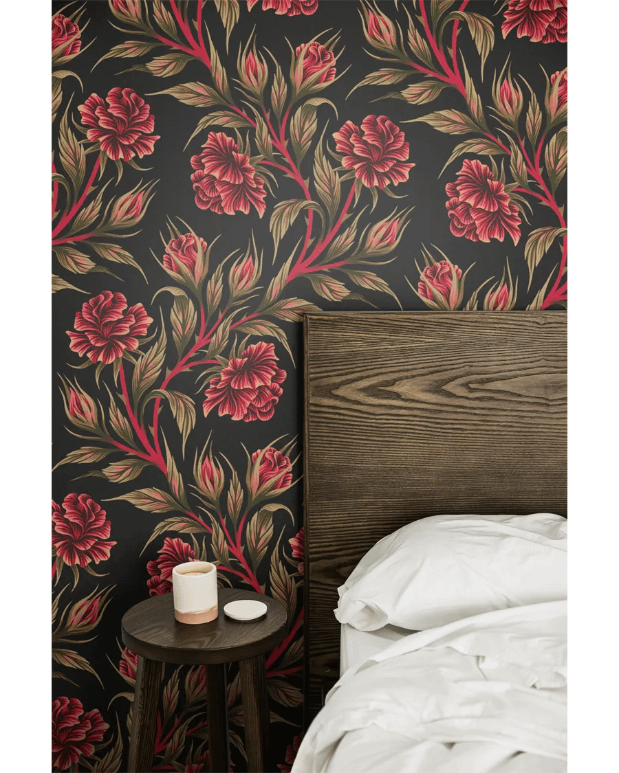 Wallpaper Mockup - Bedside with Oak Headboard product image (3)