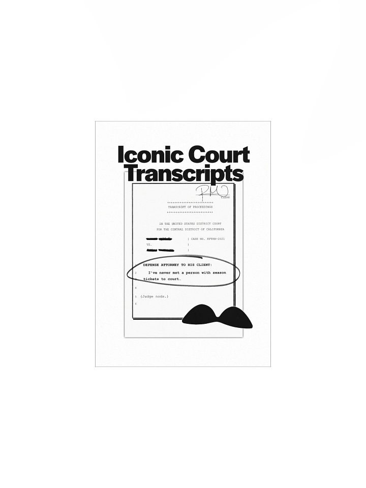 Iconic Court Transcripts Poster product image (1)