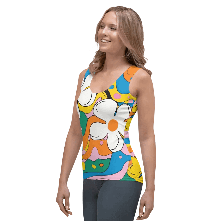 Retro Floral Garden Women's Tank Top product image (6)