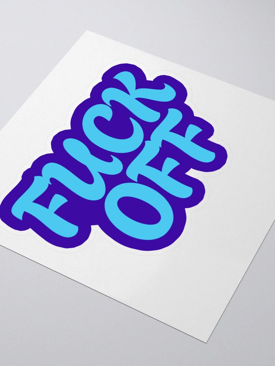 Bold 'FUCK OFF' Kiss Cut Stickers product image (7)