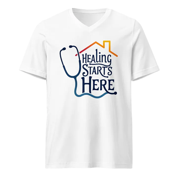 Healing Starts Here V-Neck Tee product image (1)