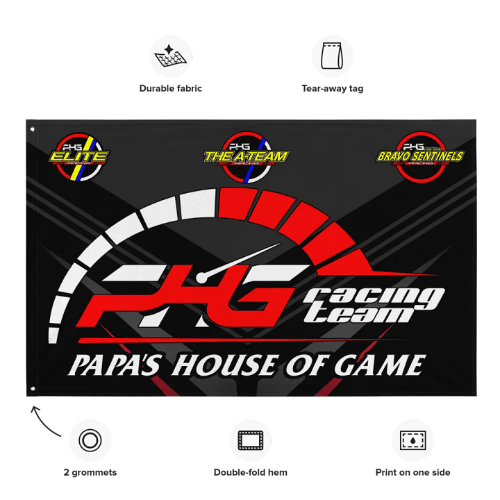 PHG Racing Team Custom Flag product image (1)