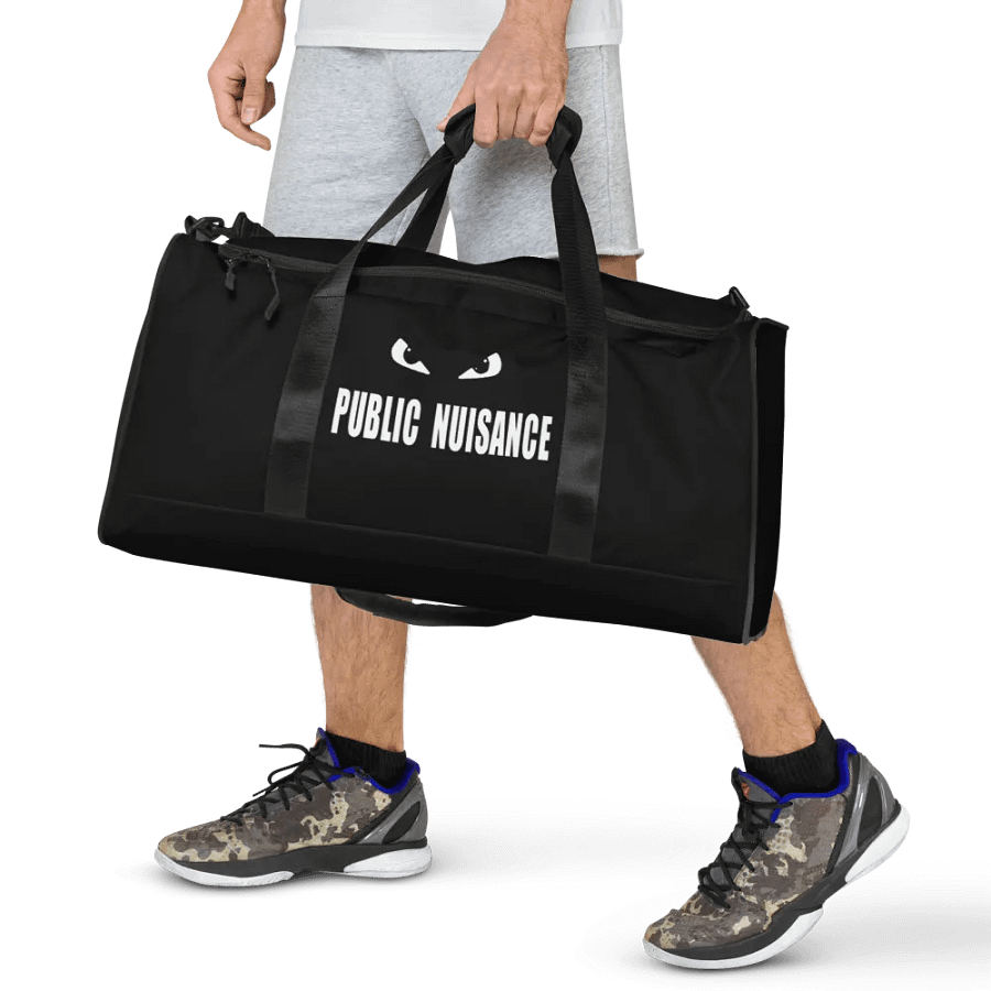 Public Nuisance: Black Block Duffle Bag product image (7)
