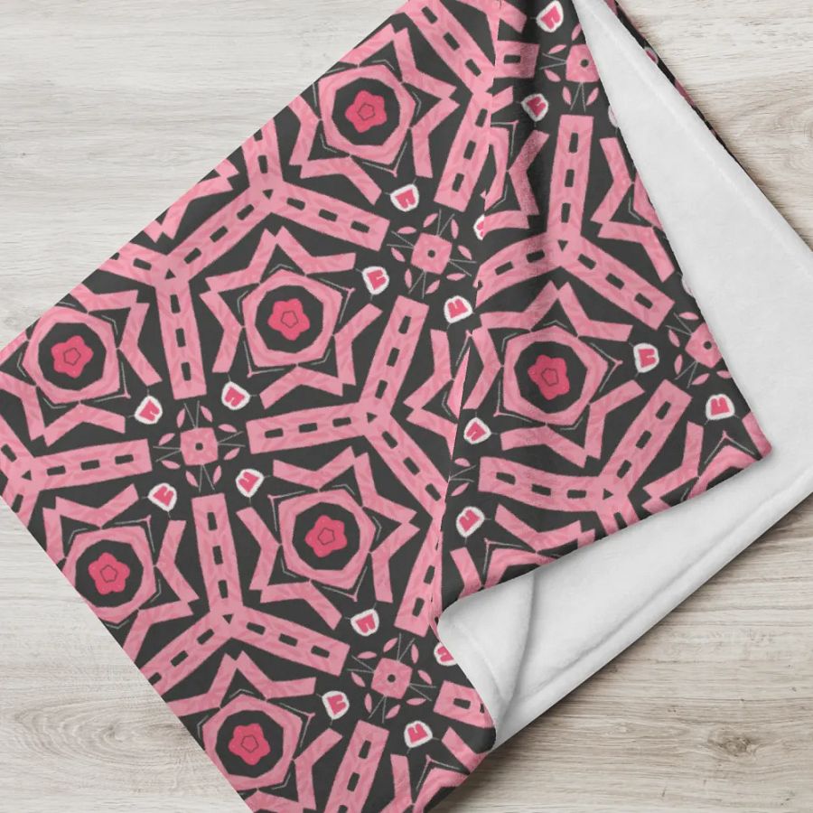 Black Red and Black Throw Blanket product image (8)