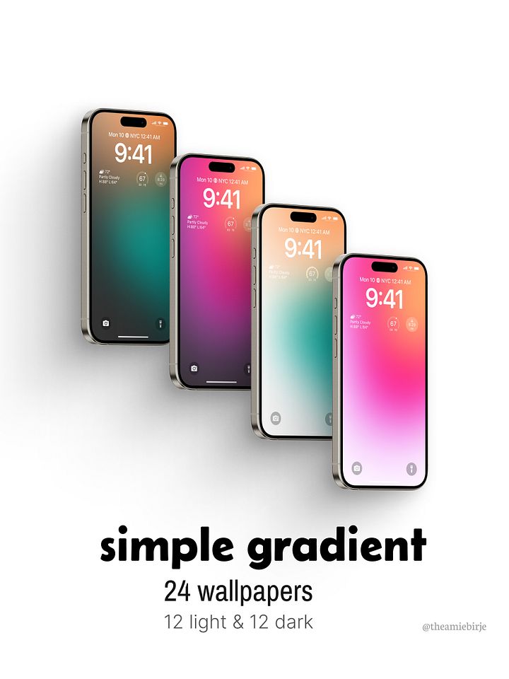 Simple Gradient Wallpaper Pack product image (1)
