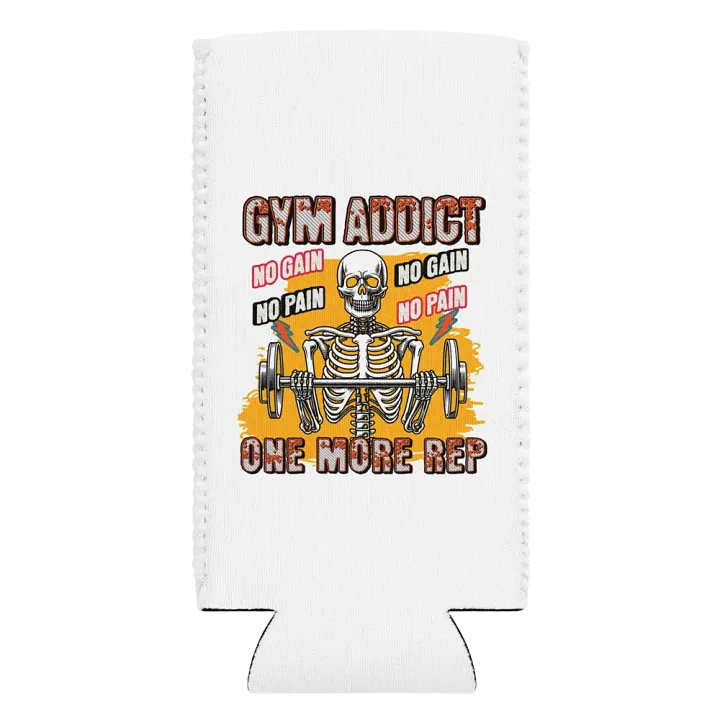 Gym Addict One More Rep Skeleton Strength Can Cooler product image (2)