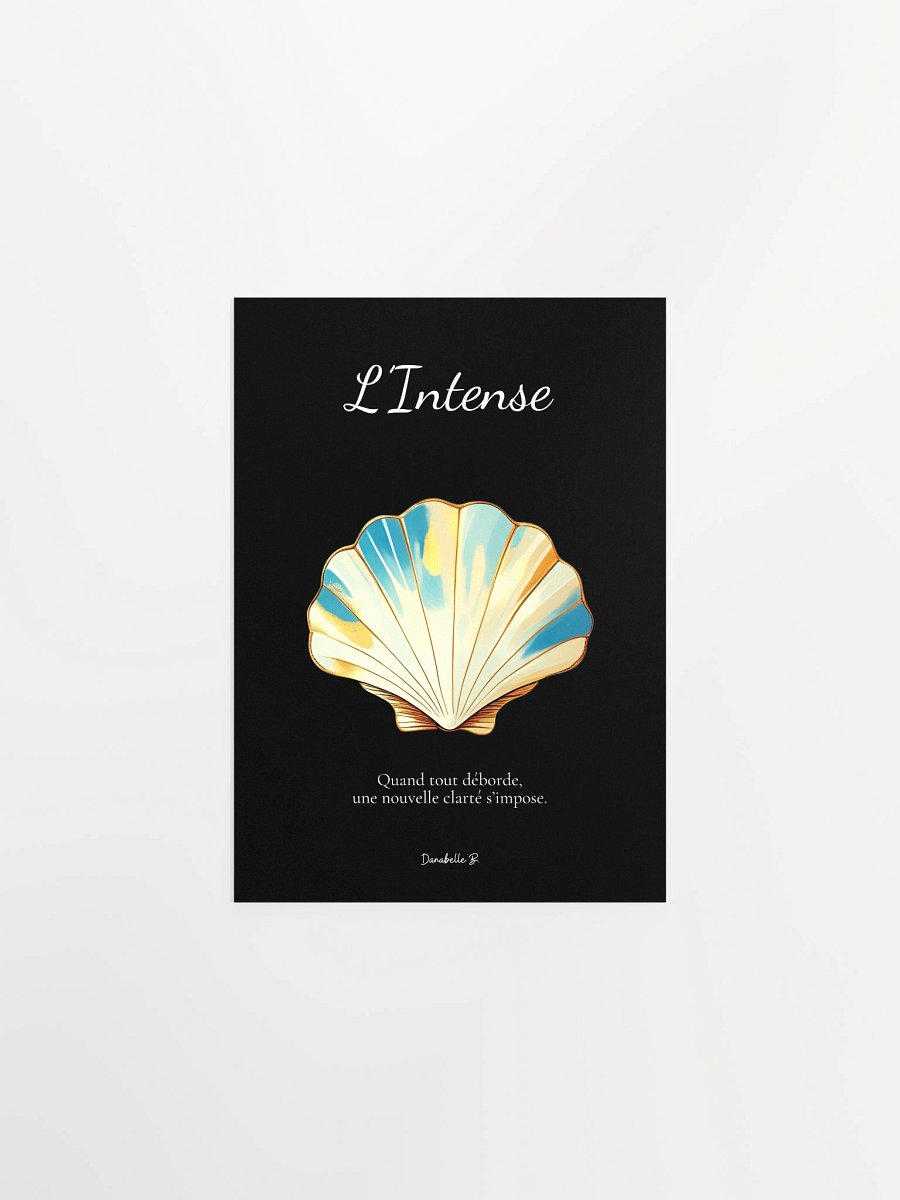 Poster artistique - Coquille Saint-Jacques - L'Intense - Cadeau Déco Energie Vibratoire product image (1)