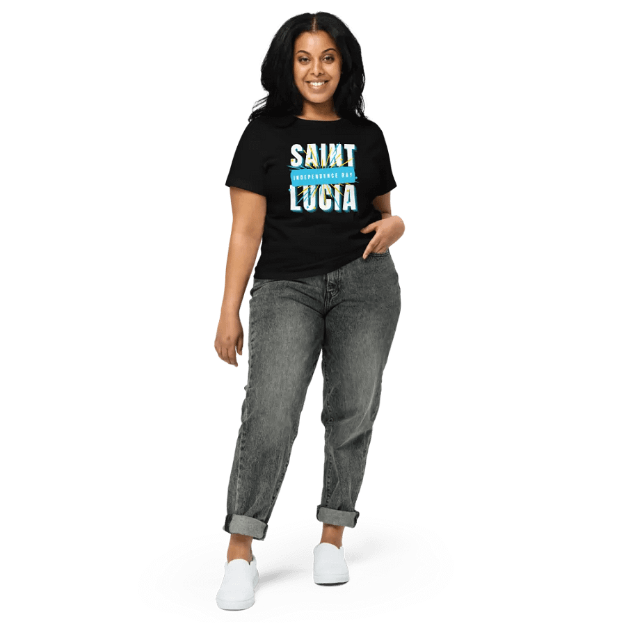 Saint Lucia Independence Day Women's Baby Tee product image (4)