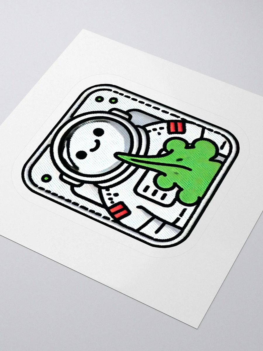 cartoon stinky astronaut sticker product image (6)