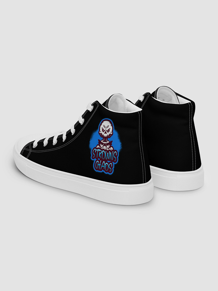 [strowns_chaos] Women;s High Top Canvas Shoes (Black) product image (2)