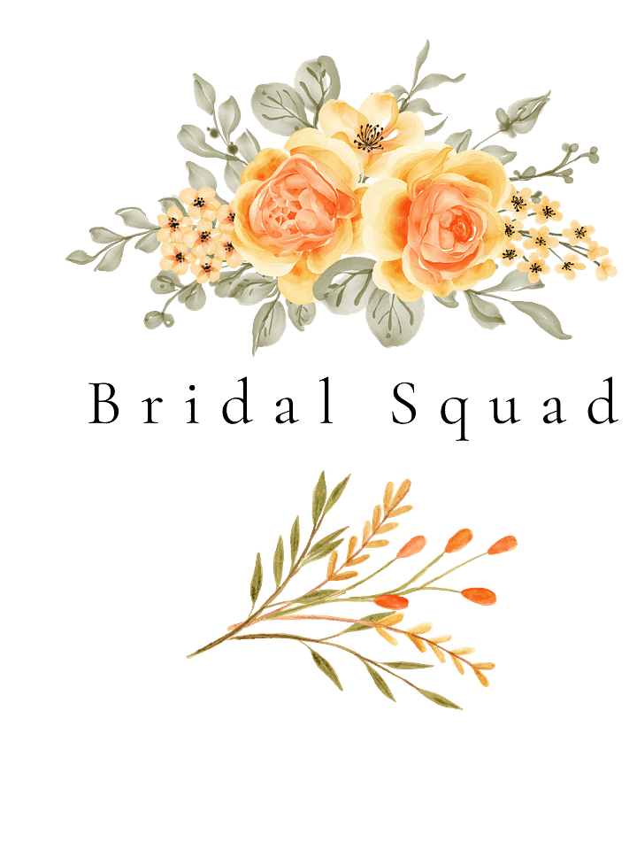 Bridal Squad T-Shirt 005 Yellow Roses Logo Dress product image (2)