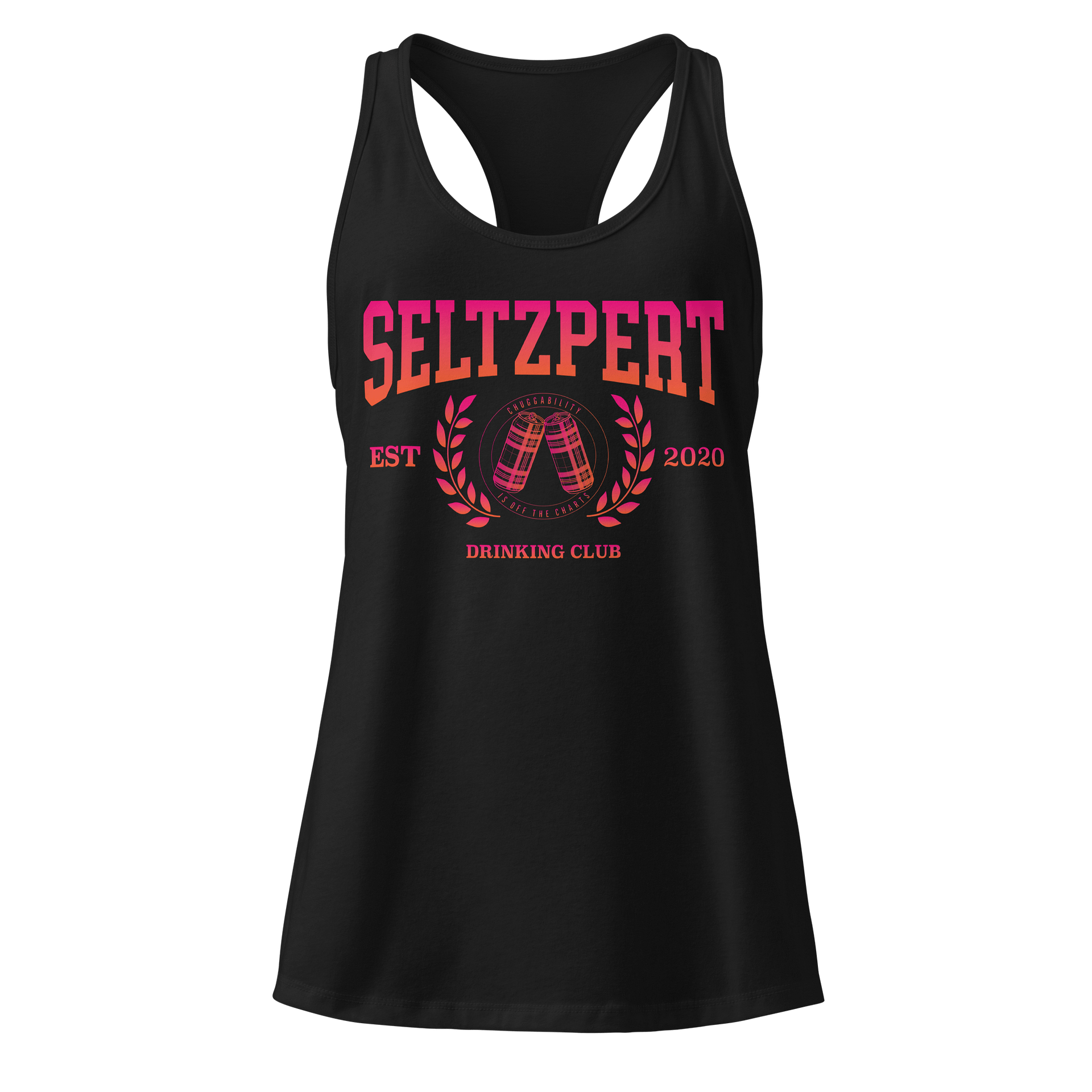Seltzpert Drinking Club Tequila Sunrise Racerback Tanktop product image (1)